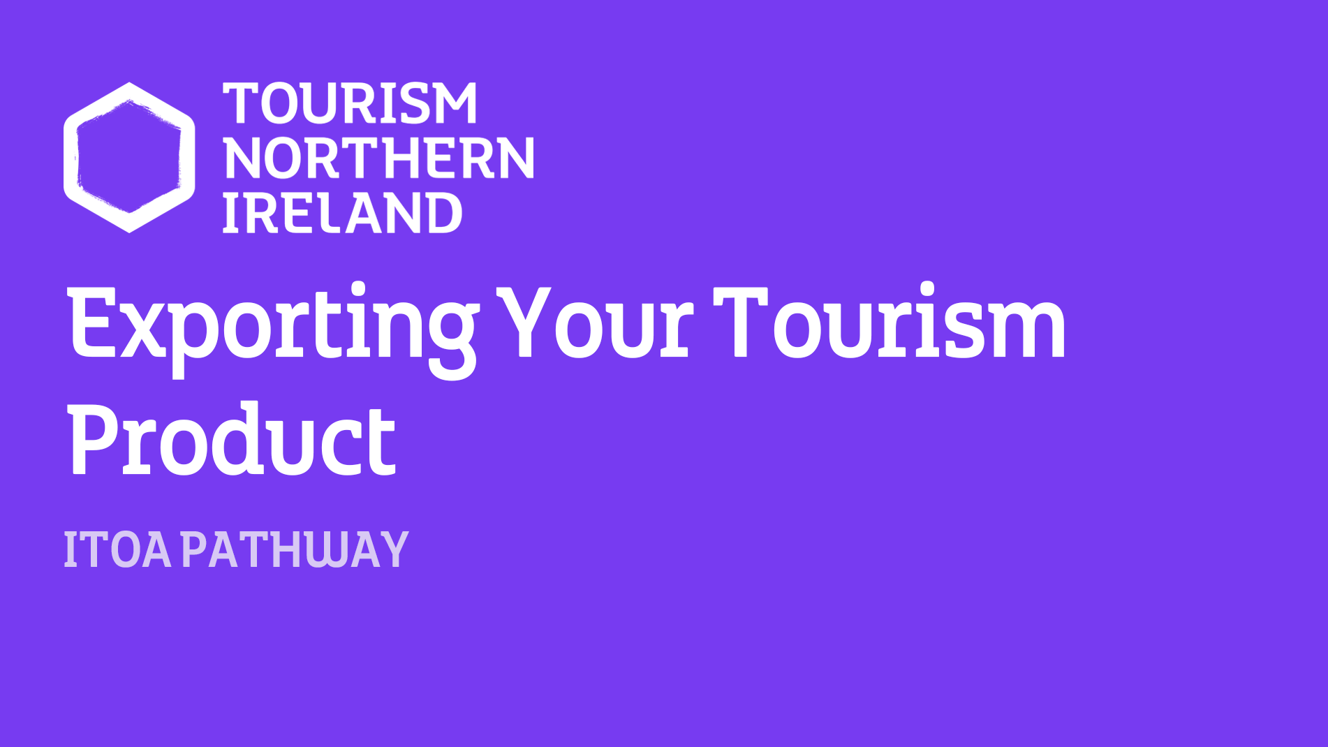 Exporting your Tourism Product